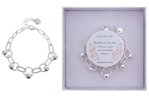 Bracelet - Equilibrium Contemporary Circles Silver-Plated