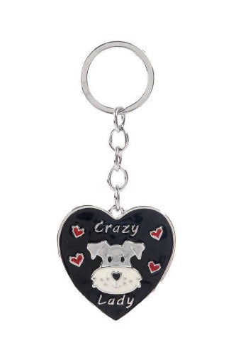 Keyring - Equilibrium Pooch Crazy Dog Lady (Set of 2)