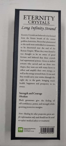Eternity Crystal Strand - Obsidian (30cm)