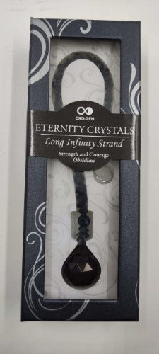 Eternity Crystal Strand - Obsidian (30cm)