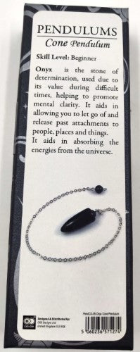 Pendulum - Black Onyx Cone (Set of 2)