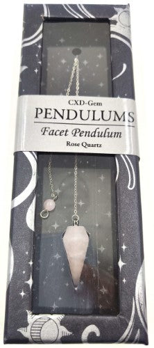 Pendulum - Rose Quartz Facet (Set of 2)