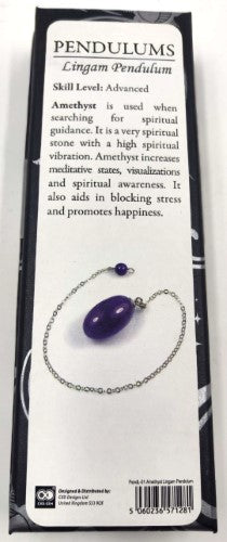 Pendulum - Amethyst Lingam (Set of 2)