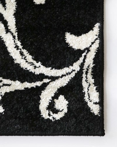 Floor Rug - Savannah Alyssa Black/Grey Multi (160 x 230cm) - OLLO