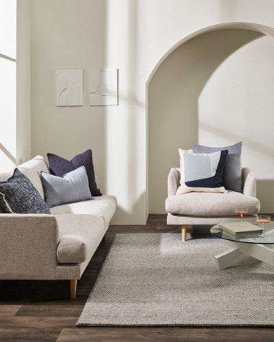 Floor Rug - Cyrus Silver (200 x 300cm) - OLLO