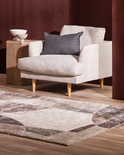 Floor Rug - Barcelona Cassidy Cocoa (160 x 230cm) - OLLO