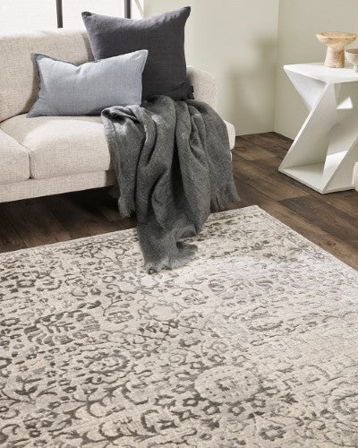 Floor Rug - Vincetti Eloise Silver (160 x 230cm) - OLLO