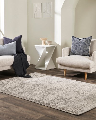 Floor Rug - Vincetti Eloise Silver (160 x 230cm) - OLLO