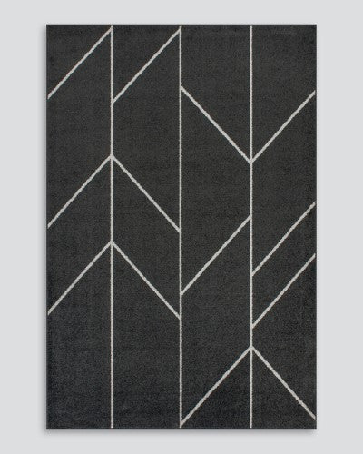 Floor Rug - Savannah Kingston Black (200 x 290cm) - OLLO