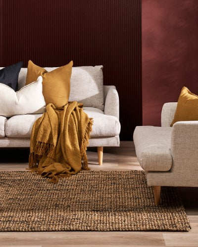 Floor Rug - Sahara Monroe Black (160 x 230cm) - OLLO