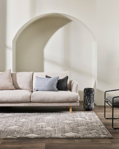 Floor Rug - Barcelona Sabrina Charcoal (200 x 290cm) - OLLO