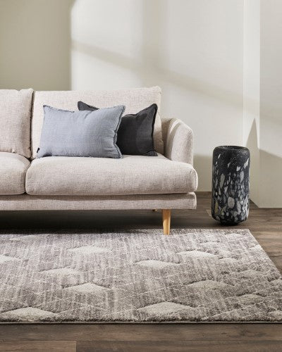 Floor Rug - Barcelona Sabrina Charcoal (200 x 290cm) - OLLO