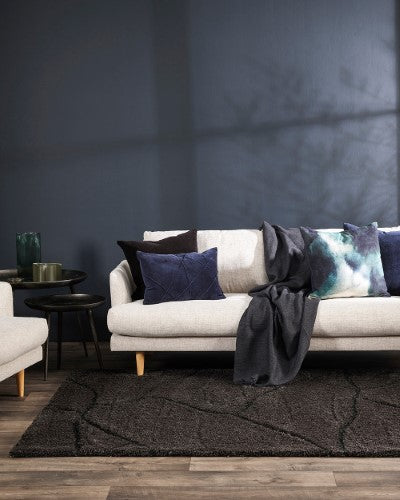 Floor Rug - Aria Charcoal (160 x 230cm) - OLLO