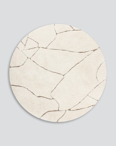 Floor Rug - Aria Ivory (200cm dia) - OLLO
