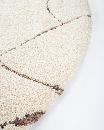 Floor Rug - Aria Ivory (200cm dia) - OLLO