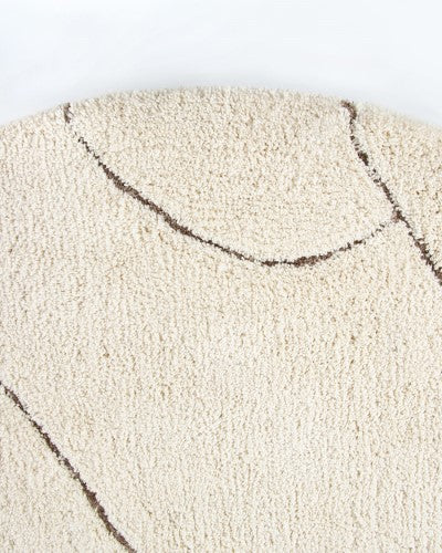 Floor Rug - Aria Ivory (200cm dia) - OLLO