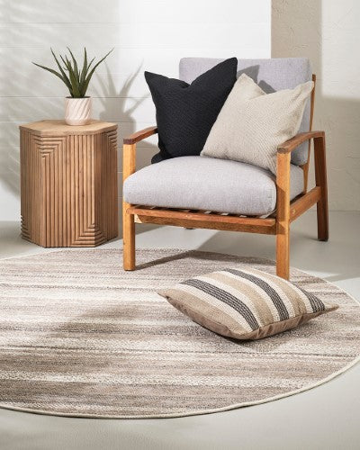 Floor Rug - Cape Cod St Ives Sand (195cm dia) - OLLO