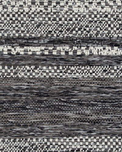 Floor Rug - Cape Cod St Ives Black (195cm dia) - OLLO