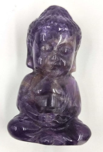 Figurine - Gemstone Buddha Amethyst (5cm)