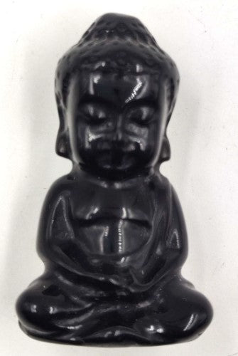 Figurine - Gemstone Buddha Black Obsidian (5cm)