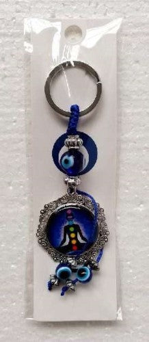 Keyring - Chakra with Evil Eye 14cm (Set of 6)