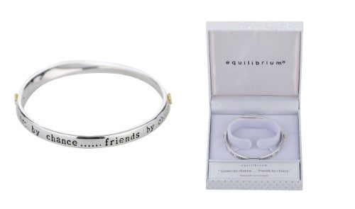 Equilibrium Bangle - Sisters 2 Toned Silver and Gold