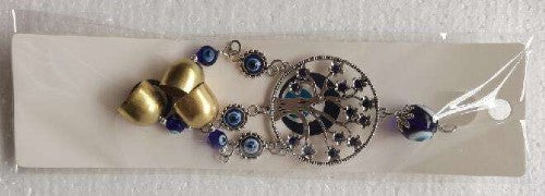 Hanging Ornament - Tree of Life with Bells and Evil Eye (Set of 3)