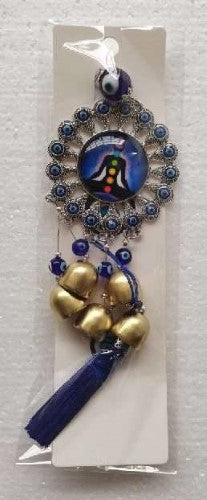 Hanging Ornament - Chkara with Bells and Evil Eye (Set of 3)