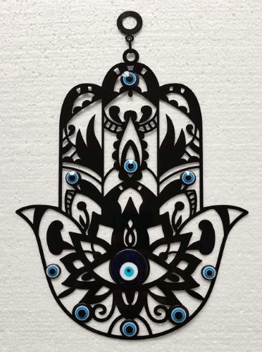 Wall Hanging - Hamsa Hand with Evil Eye (30cm)