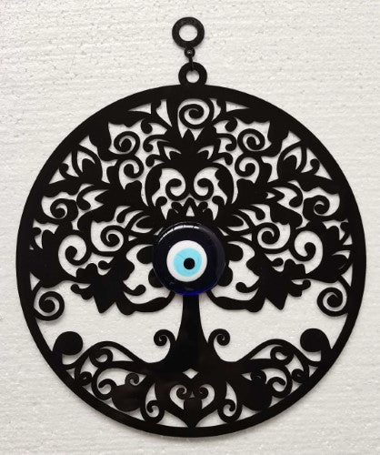 Wall Hanging - Tree of Life with Evil Eye (30cm)