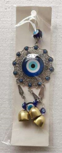 Hanging Ornament - Evil Eye with Bells (30cm)