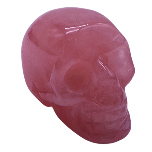 Ornament - Rose Quartz Skull (2.7cm)