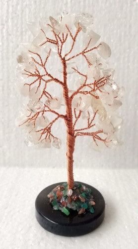 Clear Quartz Tree - Agate Base (14cm)