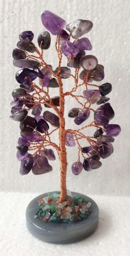 Amethyst Tree - Agate Base (14cm)