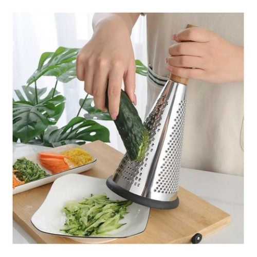 Grater - Conical With Wooden Handle