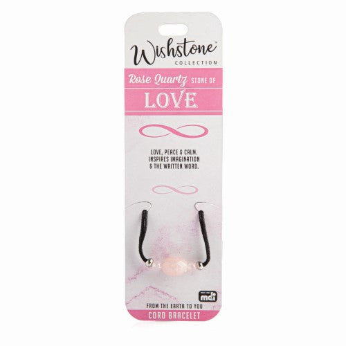 Cord Bracelet - Wishstone Collection Rose Quartz (Set of 3)