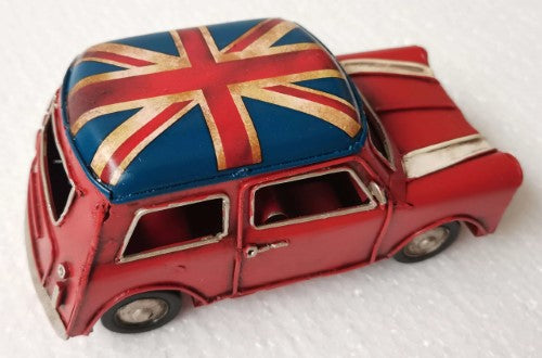 Ornament - Retro Mini Cooper Red (15cm)