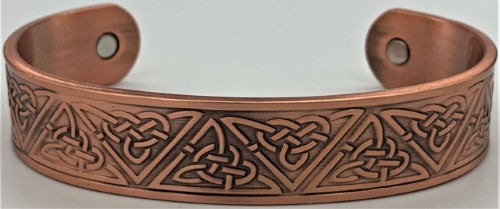 Magnetic Copper Bracelet - Celtic Triquetra