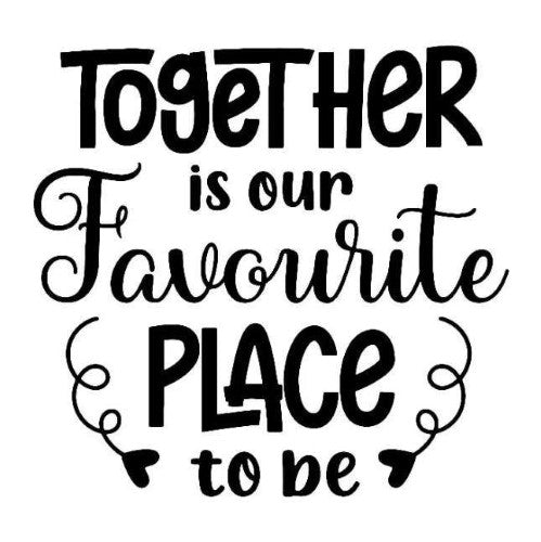 Wall Art on MDF - Together (40 x 40cm)