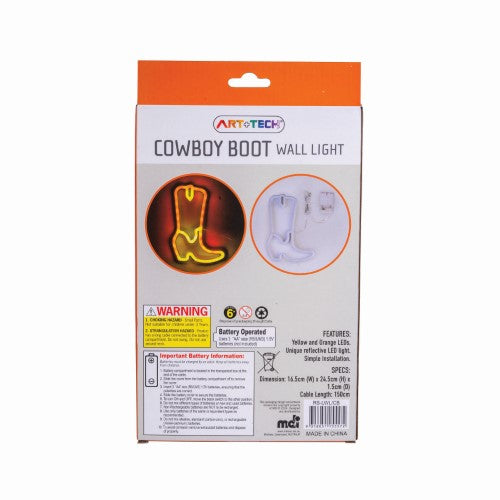 LED Wall Light - Cowboy Boot (24.5cm)
