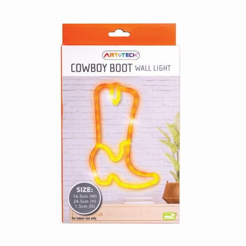 LED Wall Light - Cowboy Boot (24.5cm)
