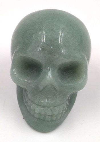 Figurine - Gemstone Skull Green Aventurine Large (4cm)