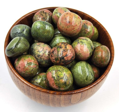 Tumbled Stone - Loose Unakite (Set of 12)