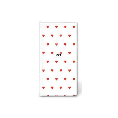 PAPER + DESIGN - Tissues -Petits Coeurs Red