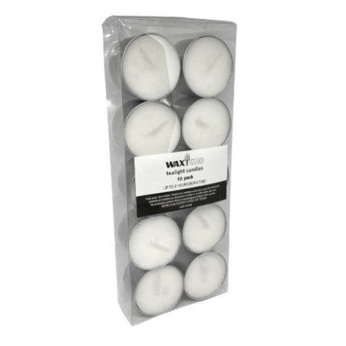 Waxglo - 9hr Tealight Candles - Pkt 10