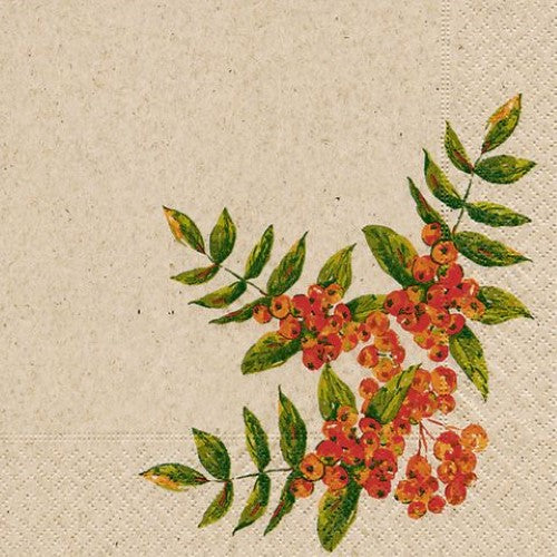 Luncheon Napkin -Naturals Rowan Berry