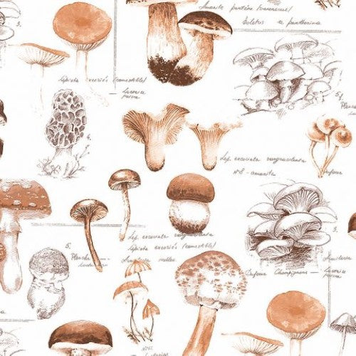 Luncheon Napkin - Mushrooms