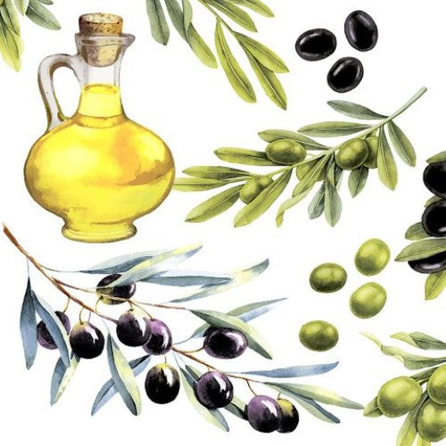 Luncheon Napkin - Olives