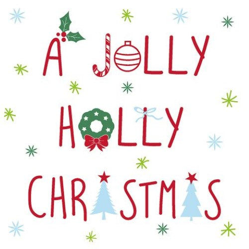 Luncheon Napkin - Jolly Holly