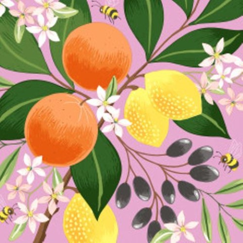 Luncheon Napkin -Exotic Fruits